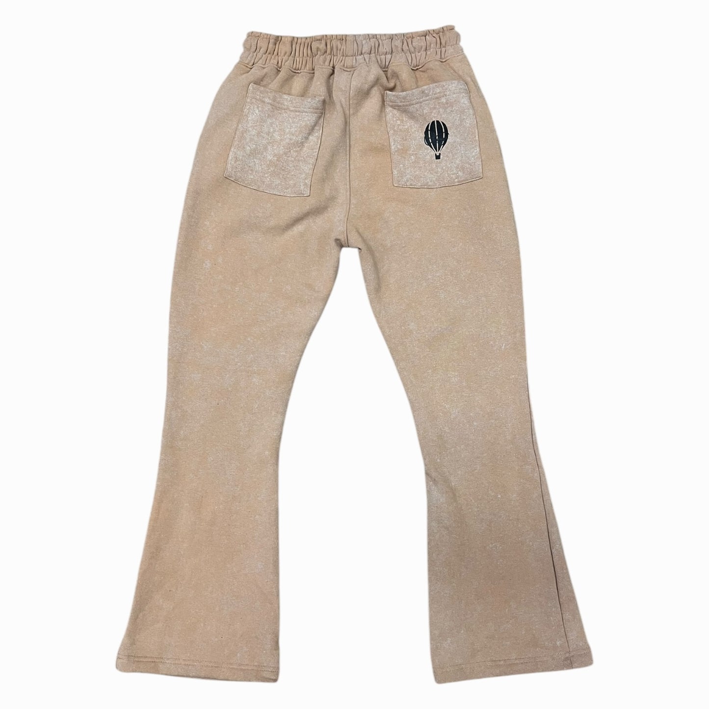 TAN ACID WASH SWEATSUIT