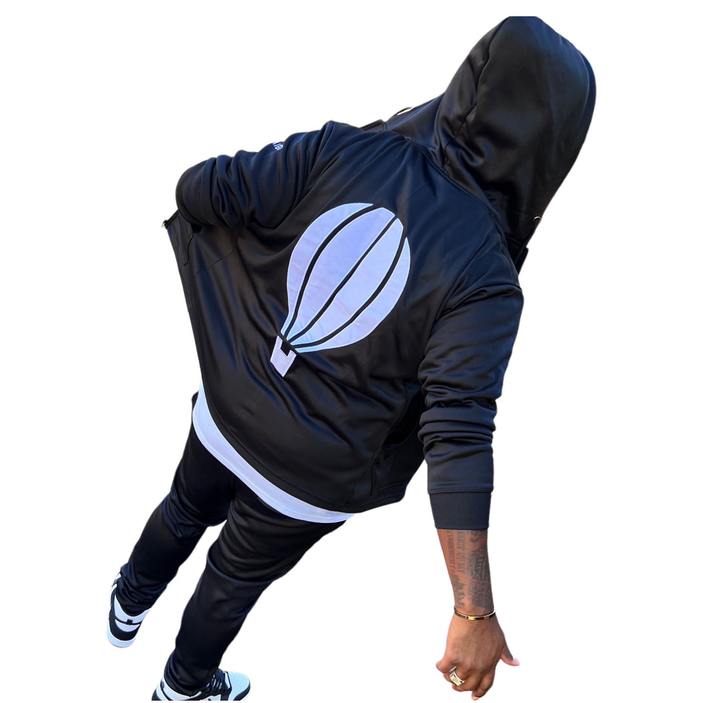 Black Hooded Sweatsuits