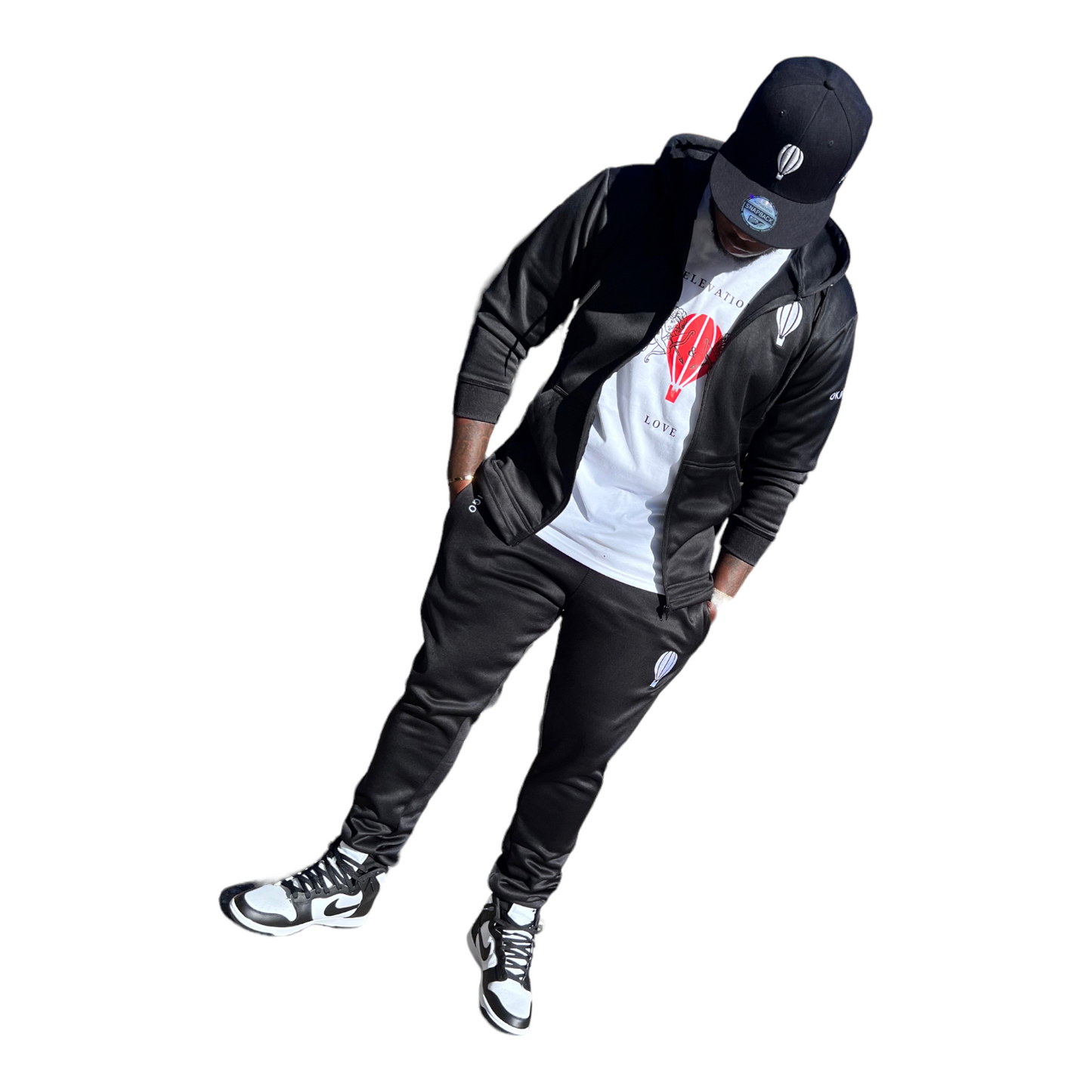 Black Hooded Sweatsuits