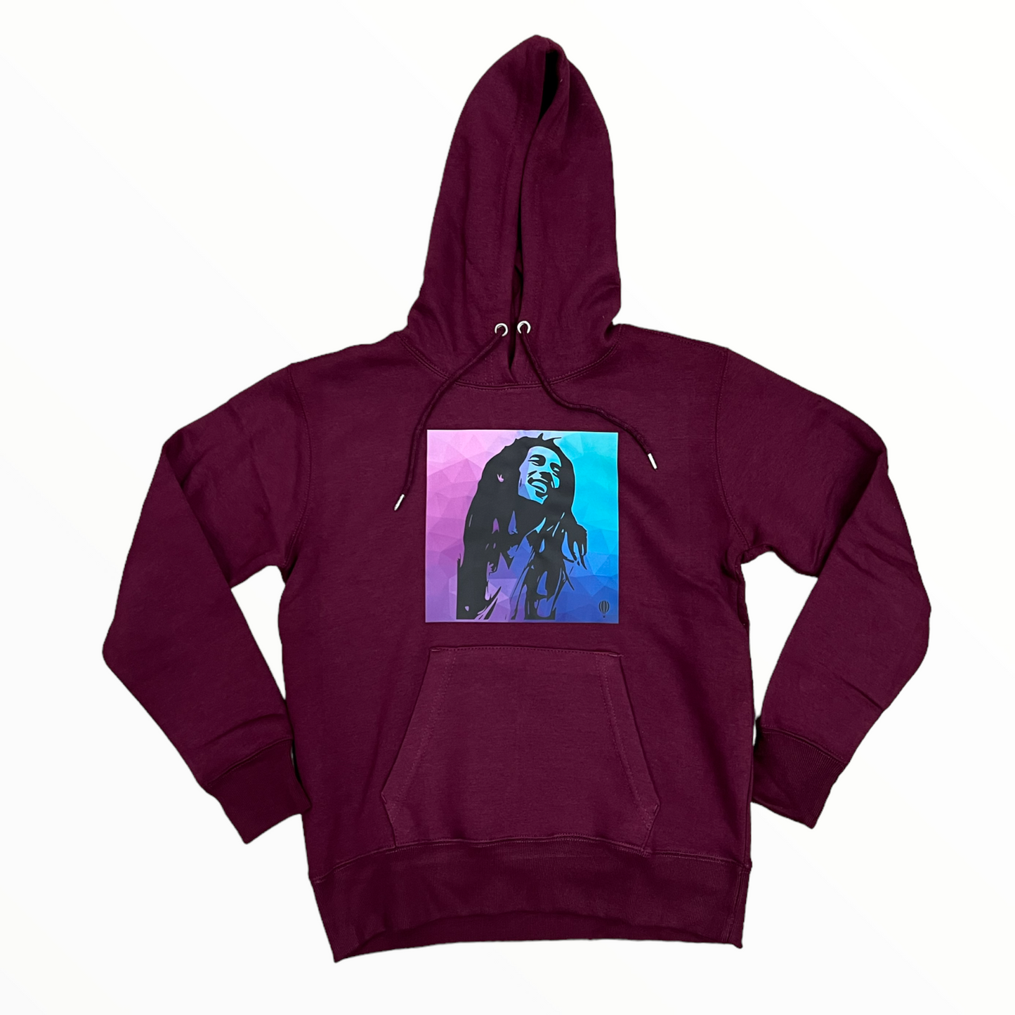 Maroon Bob Marley Pullover Hoody
