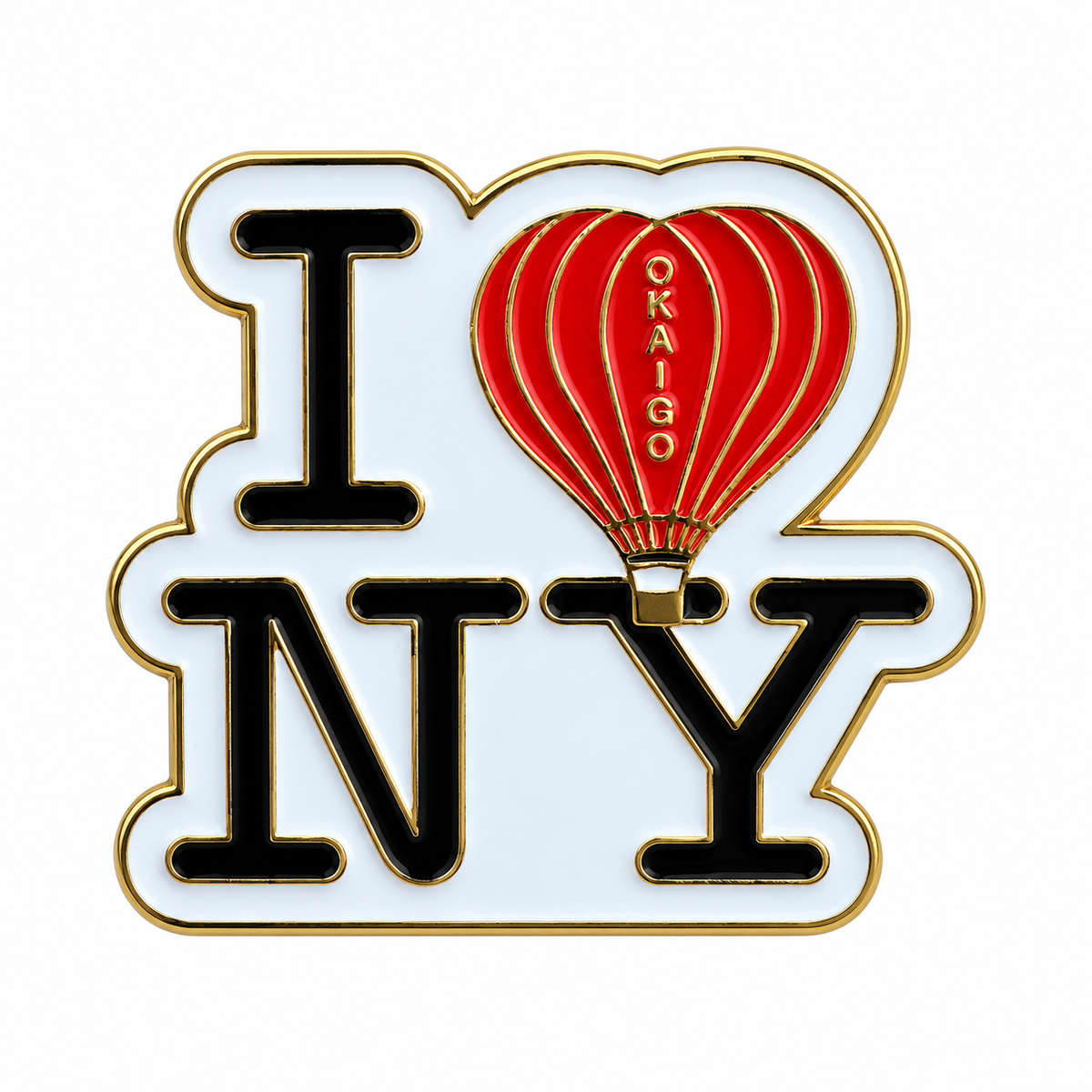 Okaigo I Love NY Pin