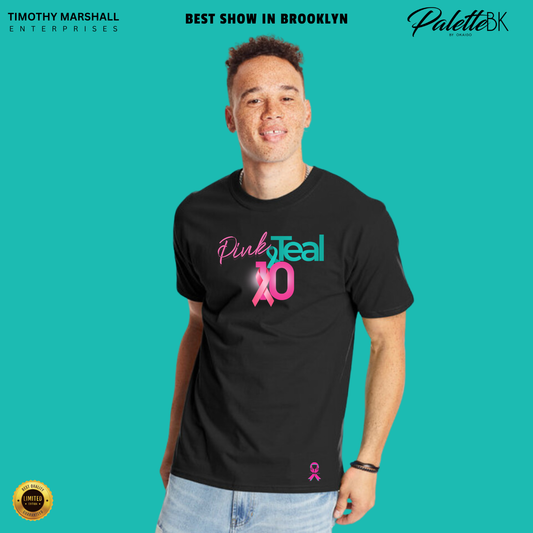 Pink and Teal T-Shirt