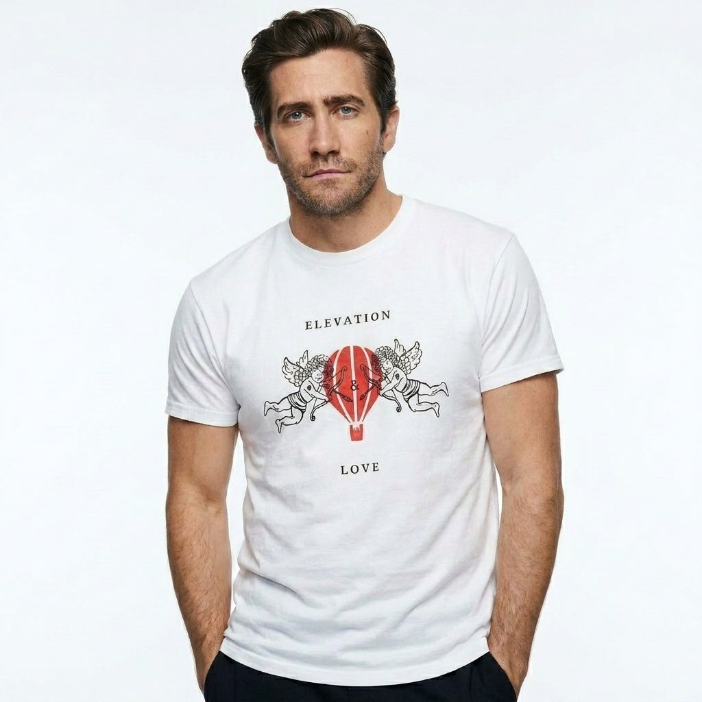 Elevation and Love short sleeve T-Shirt (black & white)