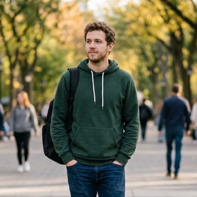 Forrest Green Elevate Pullover Hood