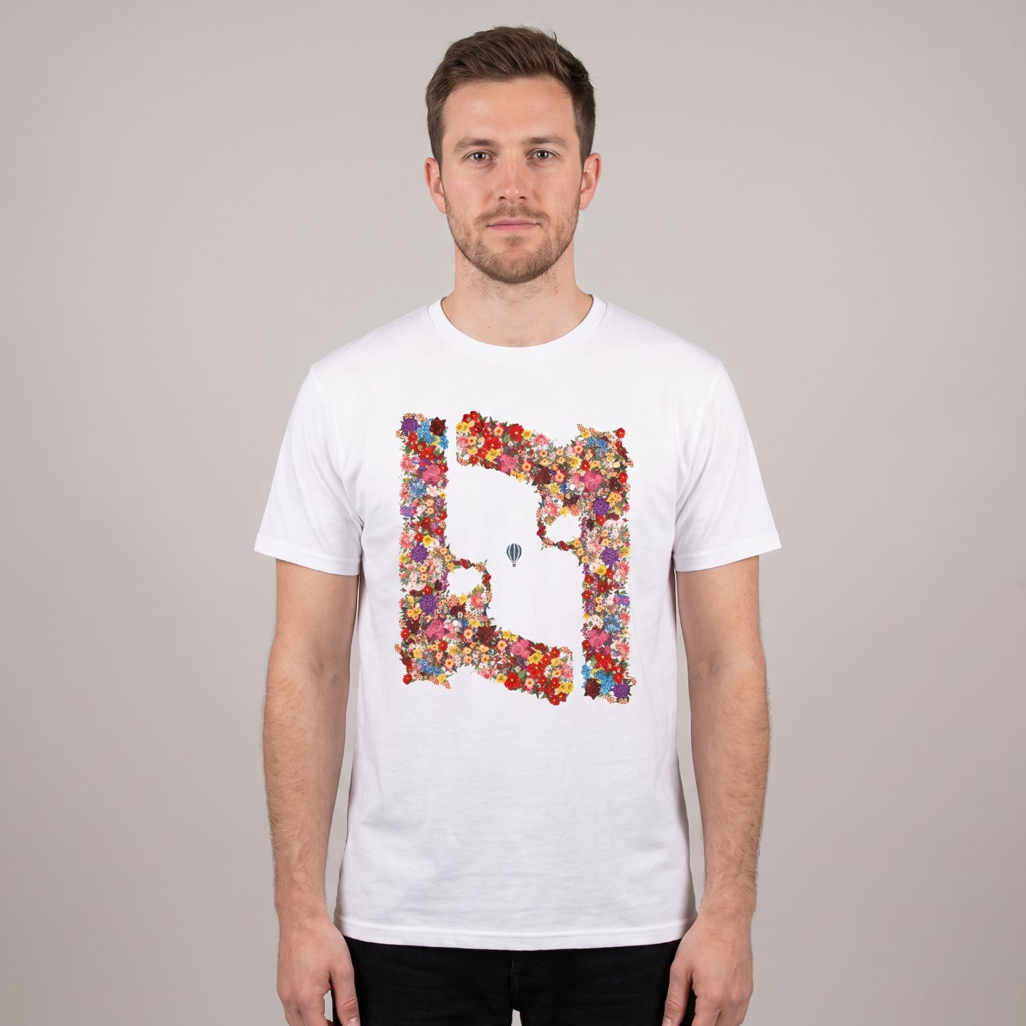 Floral guns of peace - White