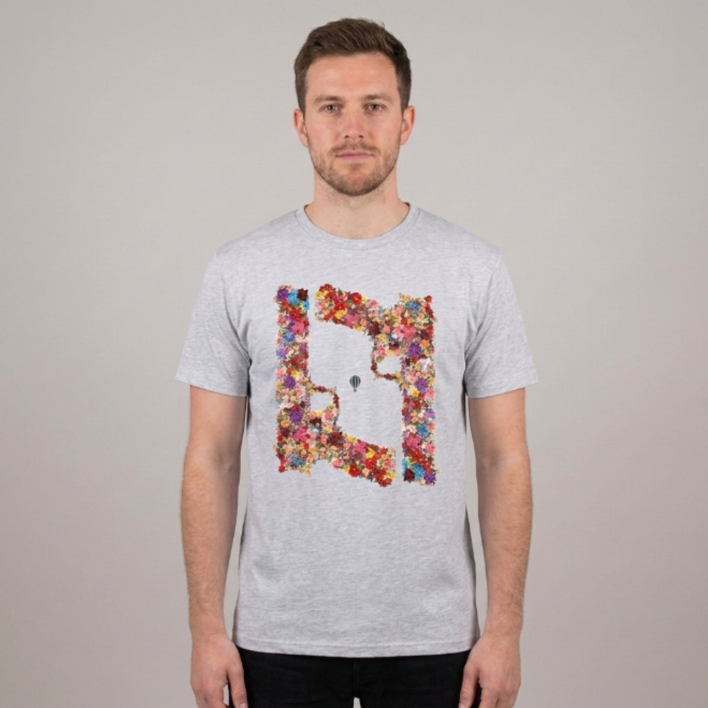Floral Gun T-Shirt - Sand