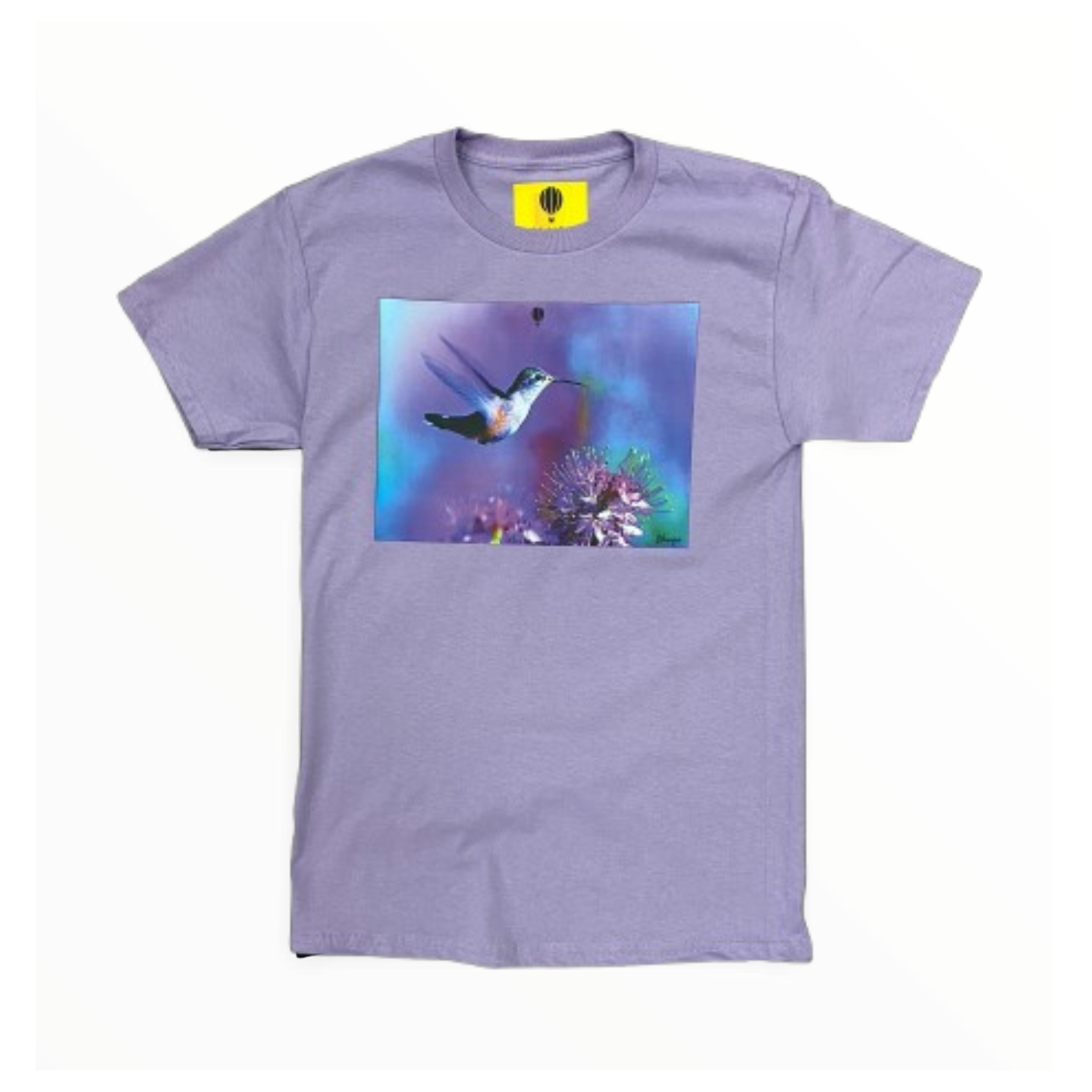 Hummingbird short sleeve shirt - lavender