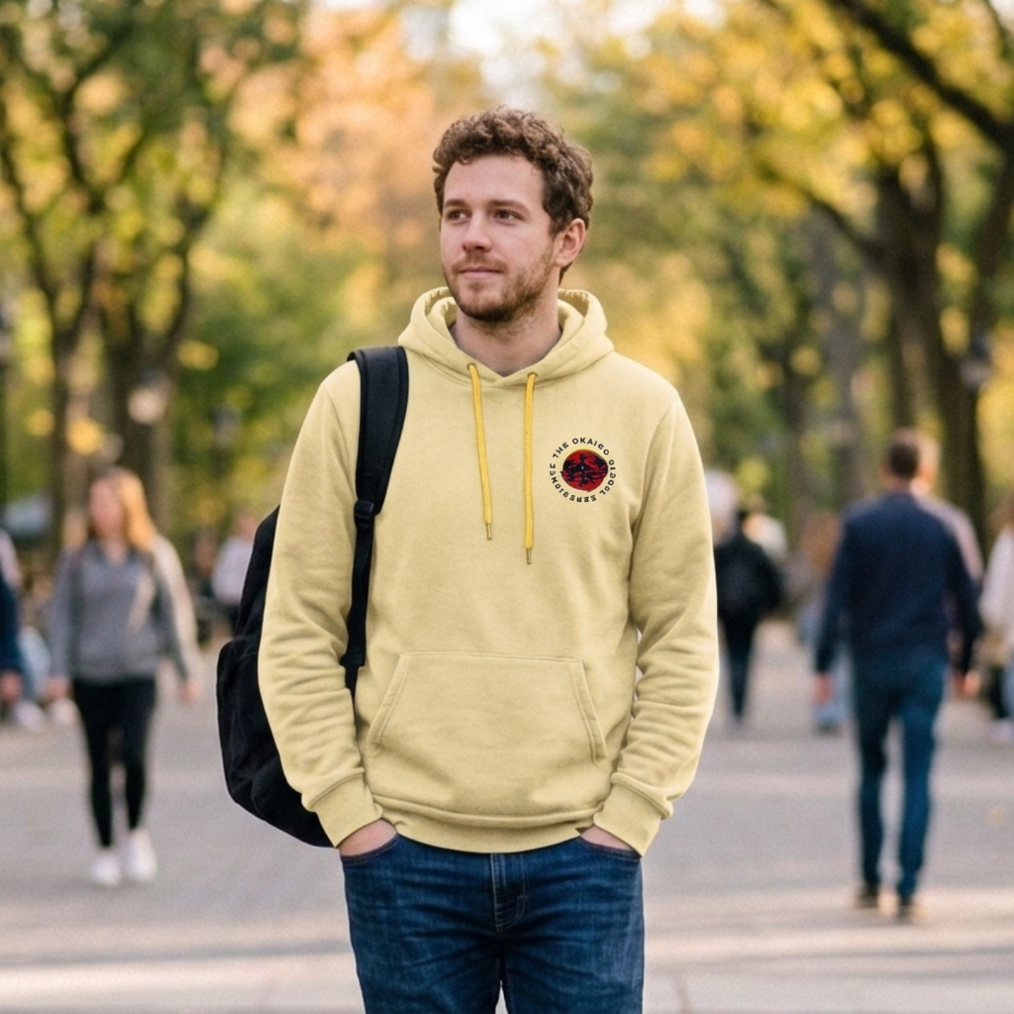 Okaigo Global Pullover Hood - Gold