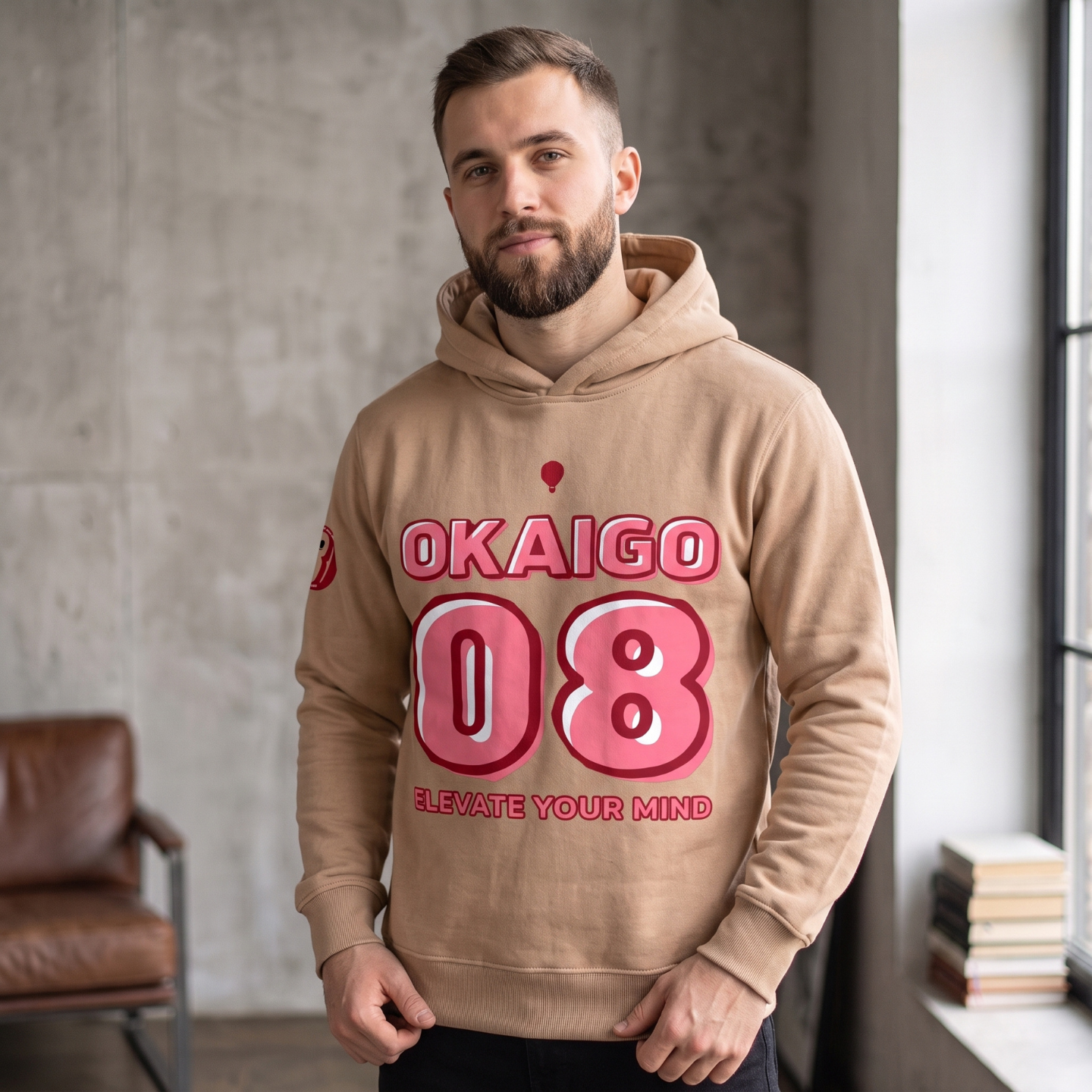 Bubble Gum French Puf Pullover Hoodie
