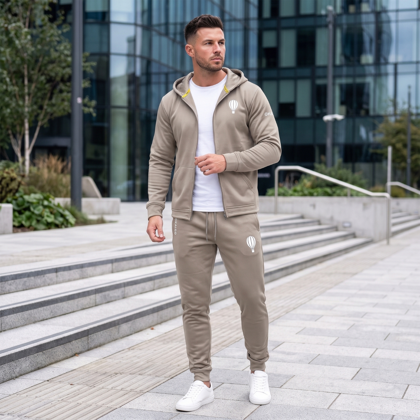 Cool Grey Hooded Sweatsuits