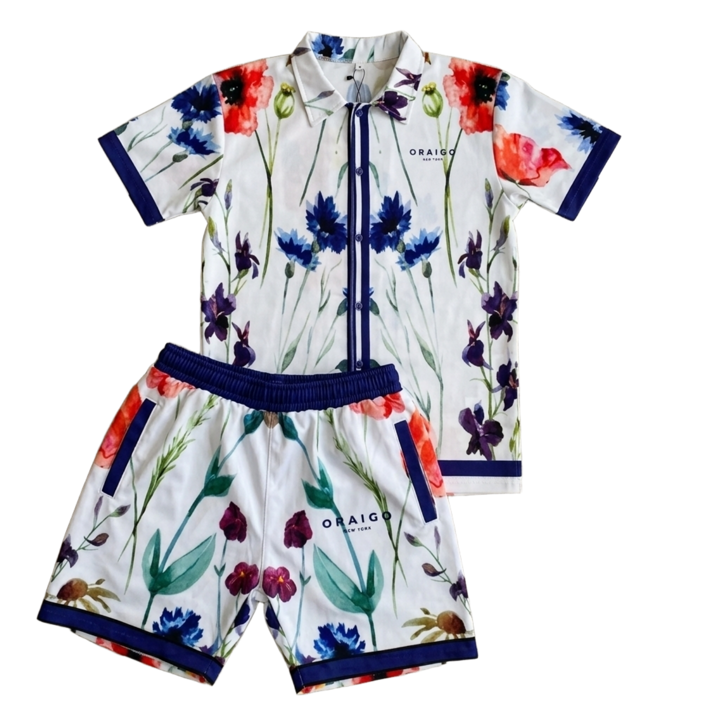 Floral Print Shorts Set