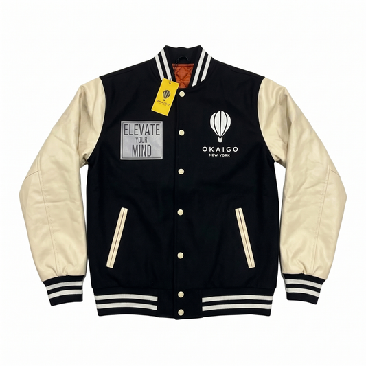 Okaigo Peace letterman jacket - Green