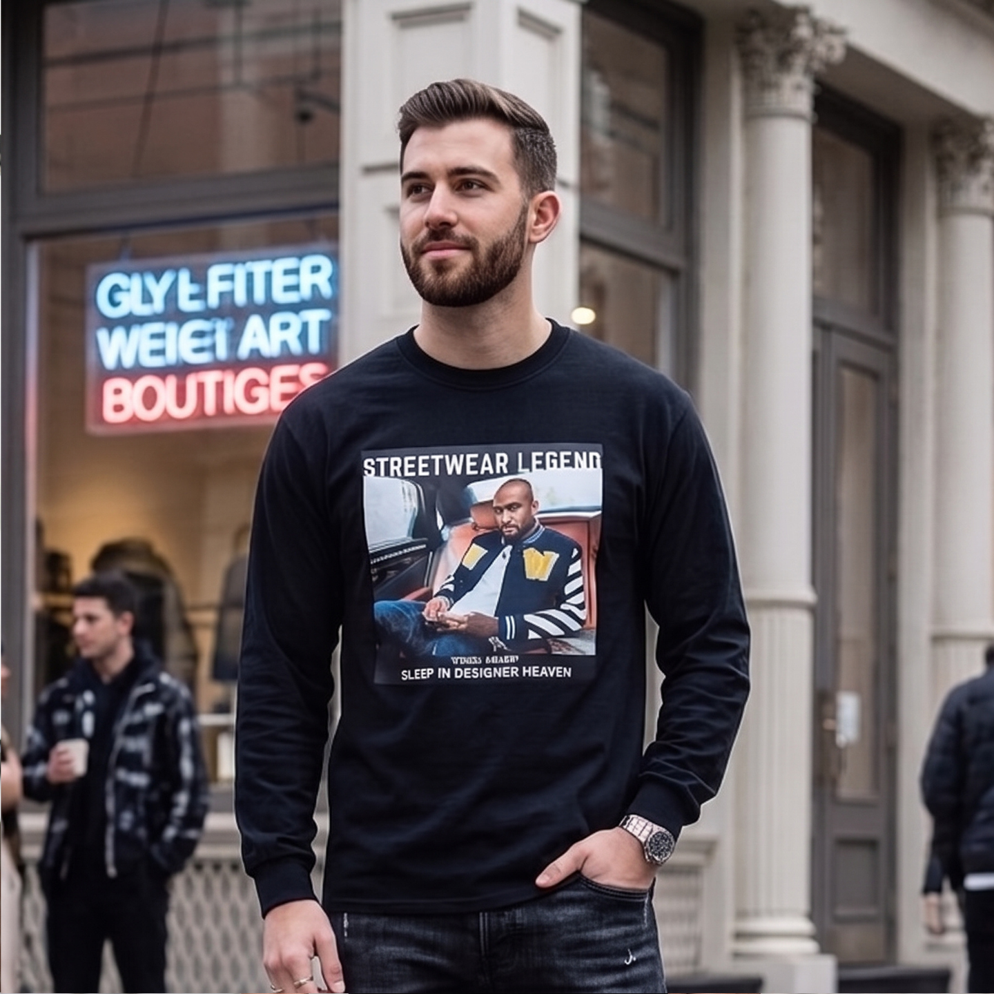 Virgil Street Legend long sleeve heavy weight T-shirt
