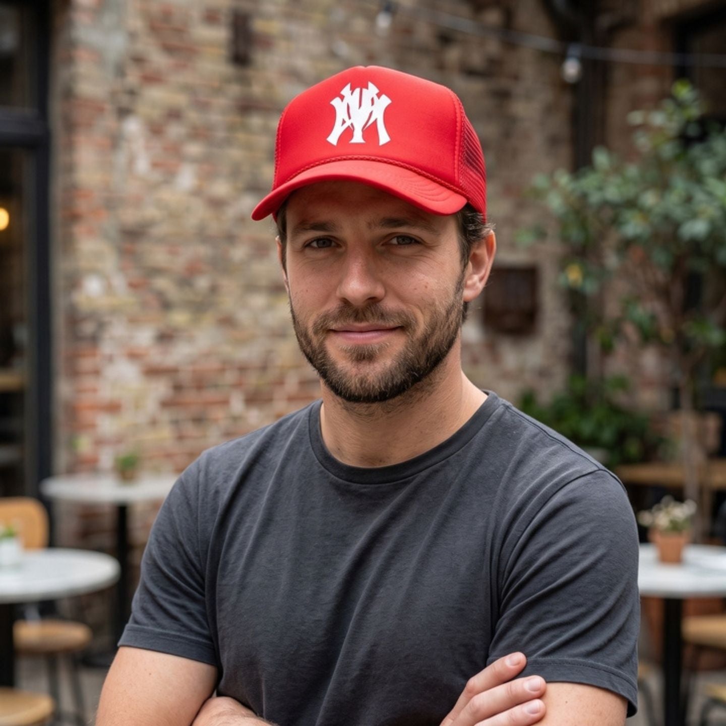 Red NYxO Trucker Hat
