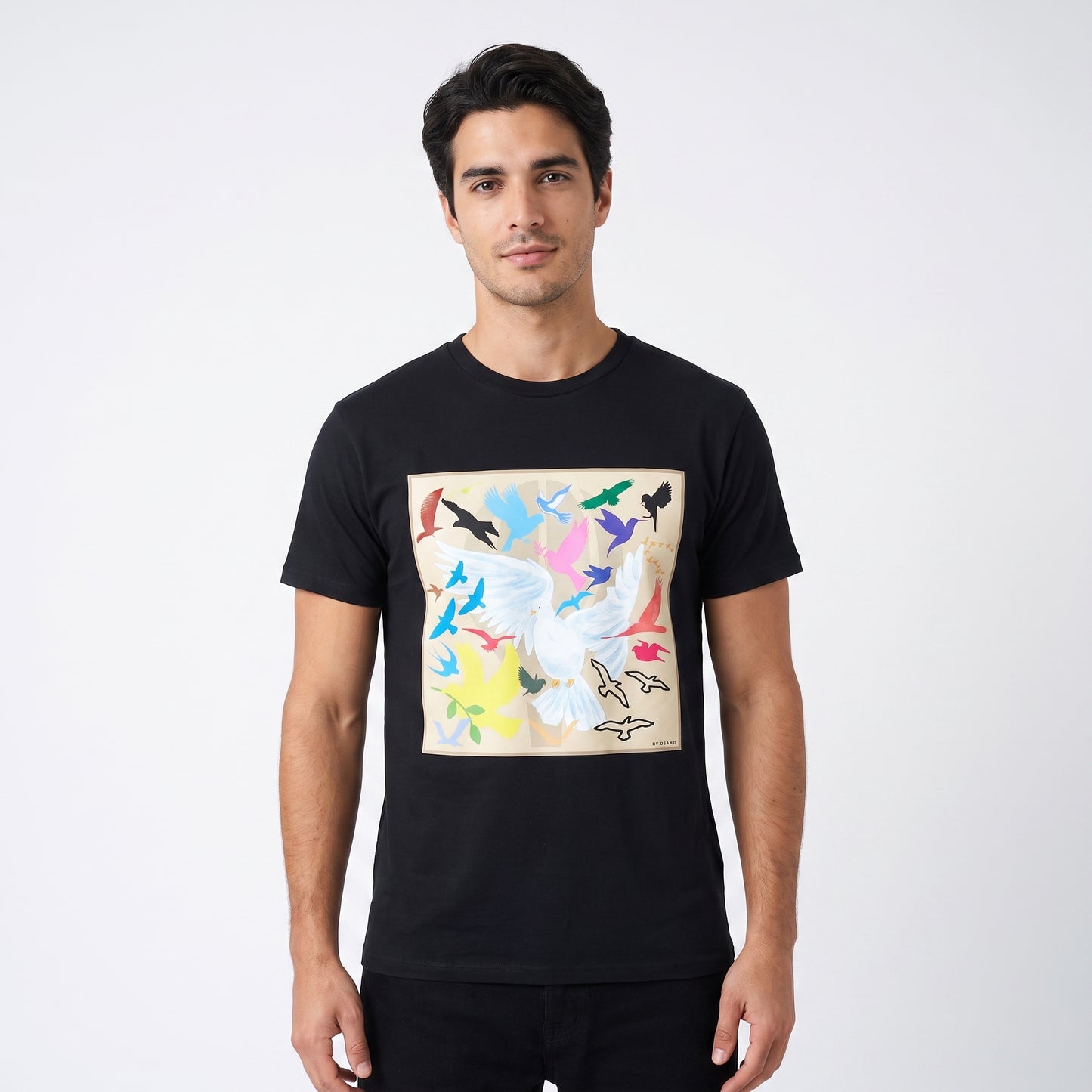 Okaigo Birds Canvas Shirt