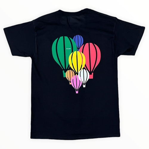 "Rise together" black short sleeve shirt