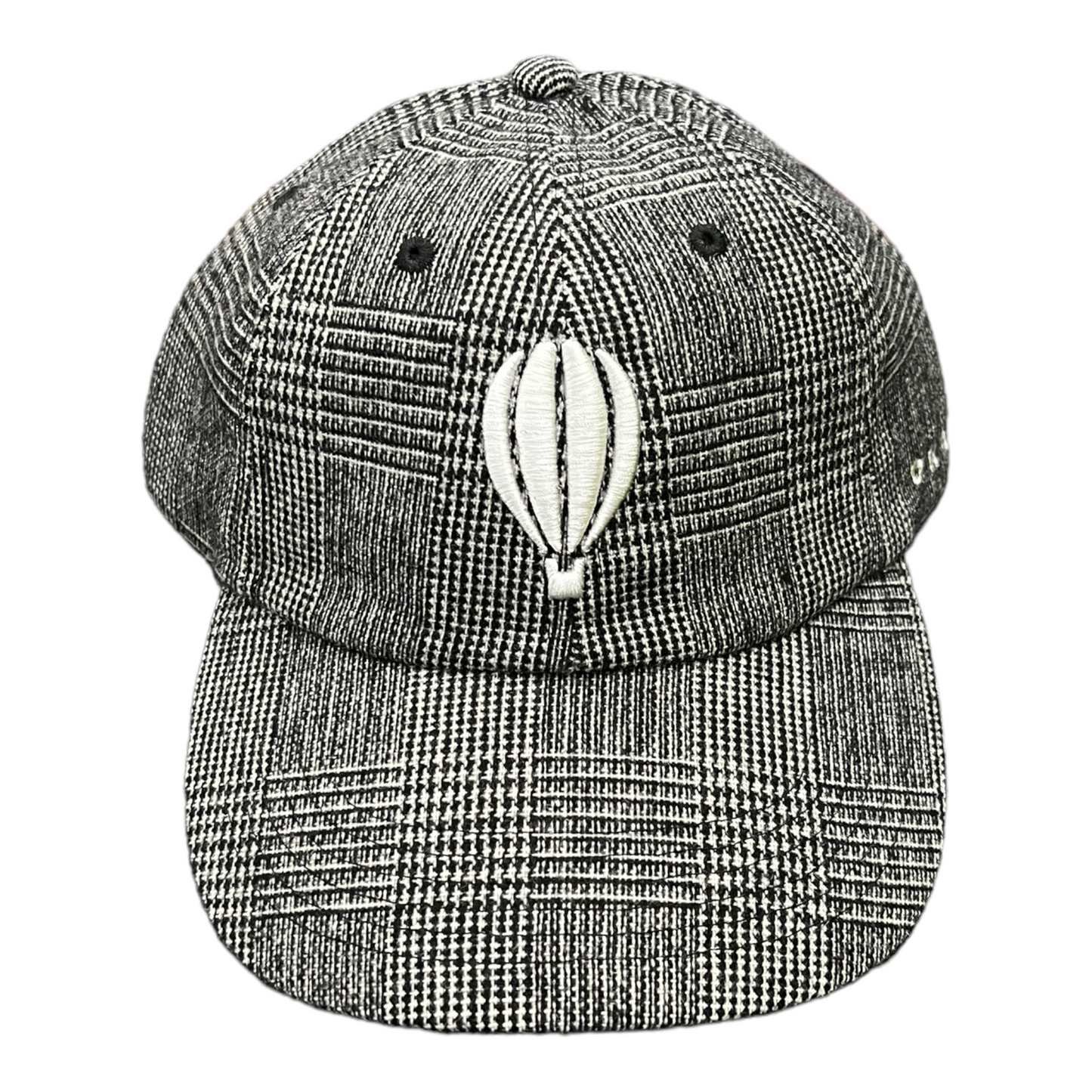 Grey Plaid Classic Dad Cap