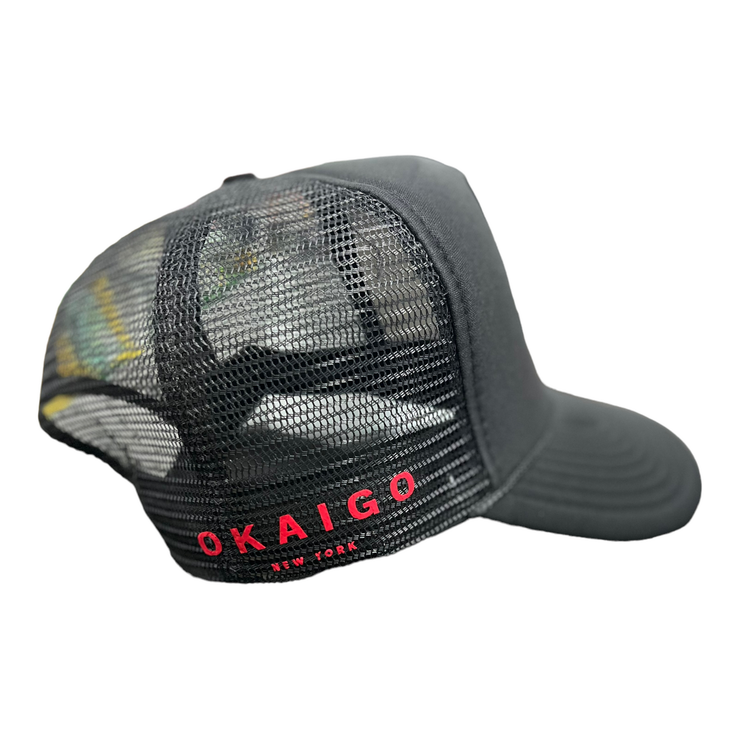 NYxO Black and Red Trucker Hat