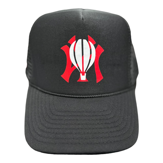 NYxO Black and Red Trucker Hat