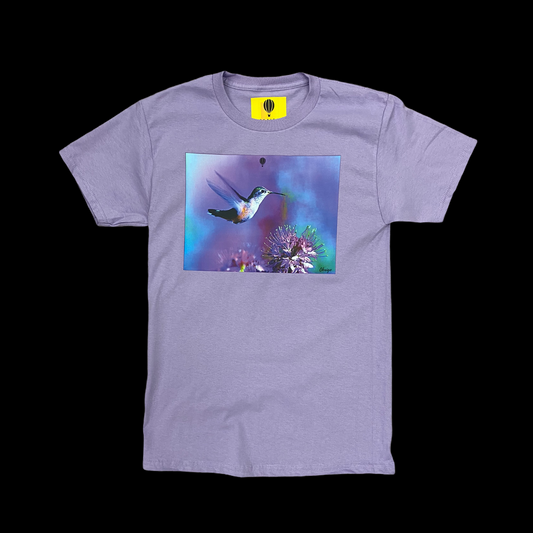 Hummingbird short sleeve shirt - lavender