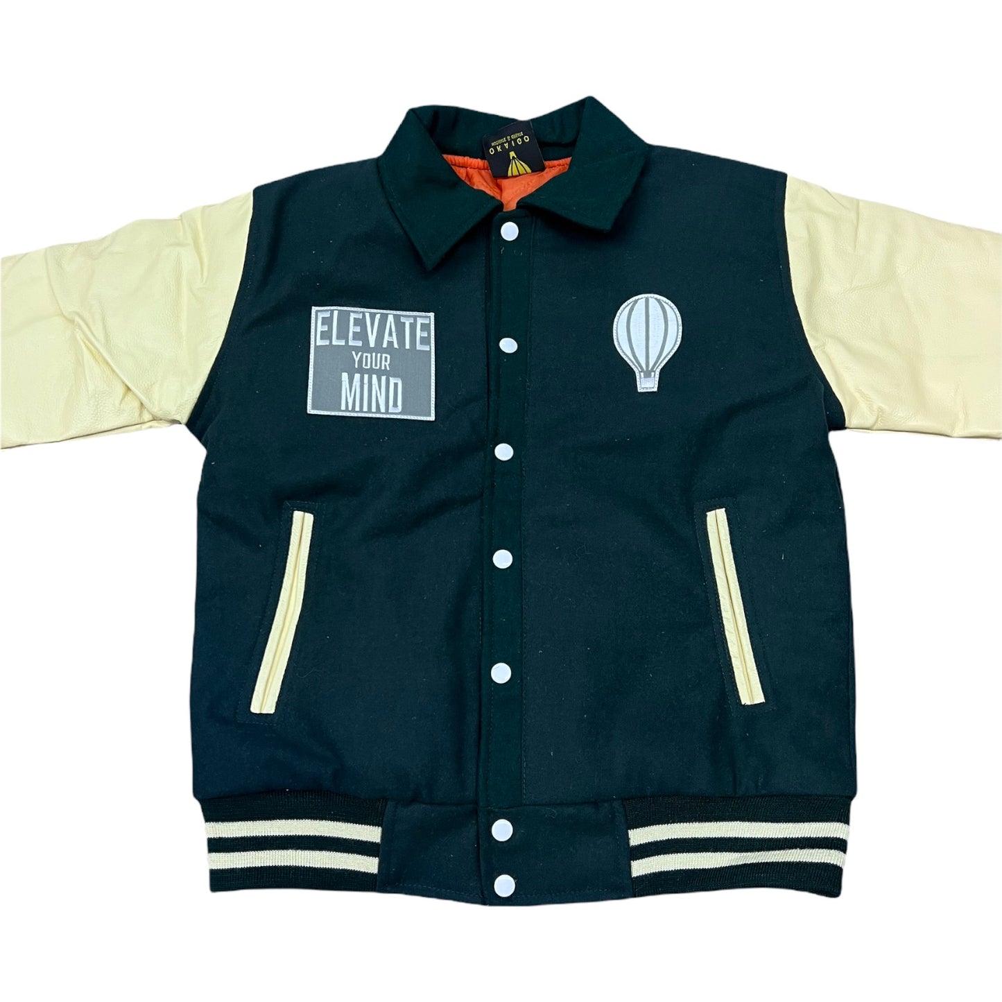 Okaigo Peace letterman jacket - Green