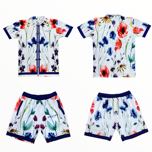 Floral Print Shorts Set