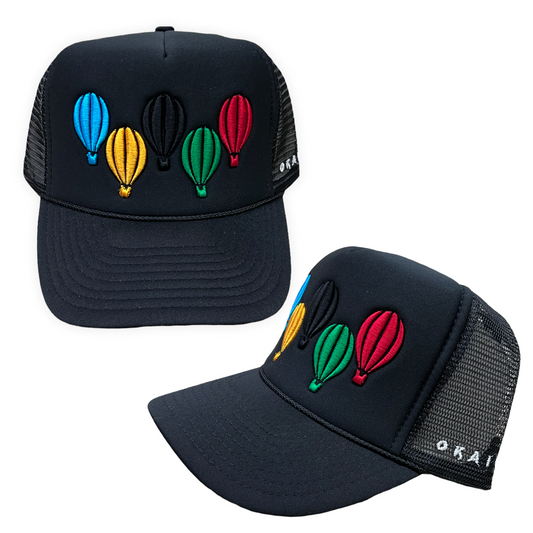 Multicolor 5 Balloon Trucker hat