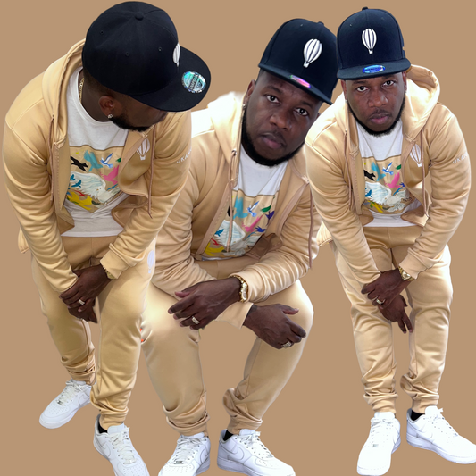 Cream Hooded Sweatsuits