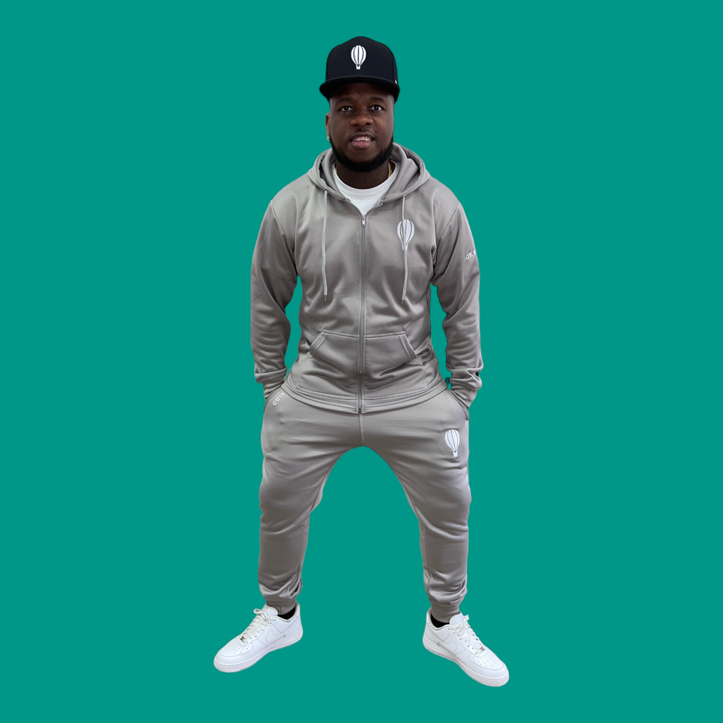 Cool Grey Hooded Sweatsuits