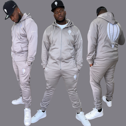 Cool Grey Hooded Sweatsuits