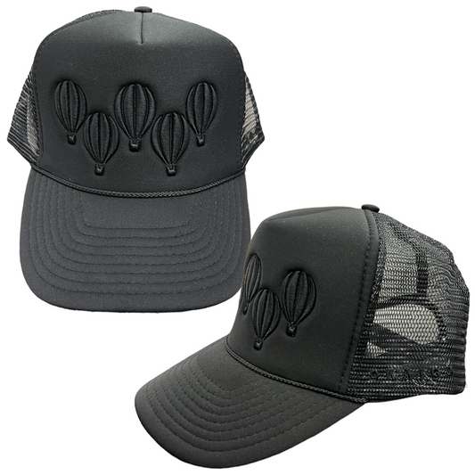 Triple Black 5 Balloon Trucker Hat